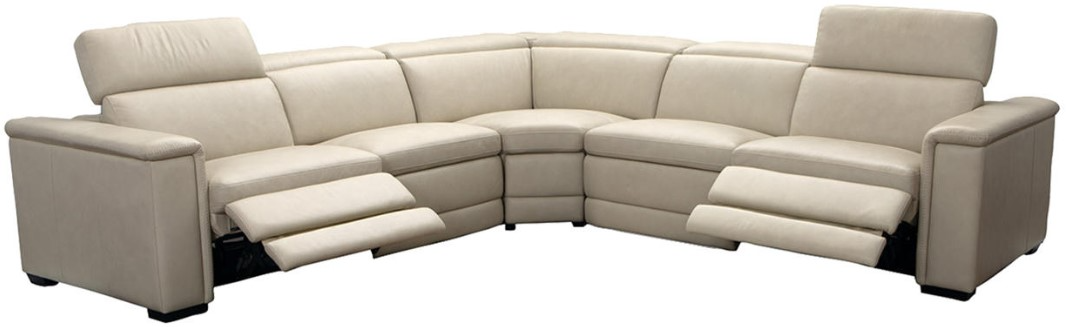 Bernhardt Lioni 3-Piece Mocha Power Reclining Sectional | Darvin