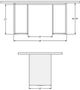 Amisco Customizable Zoel Birch Veneer Retangular Dining Table with 1" Tabletop -2