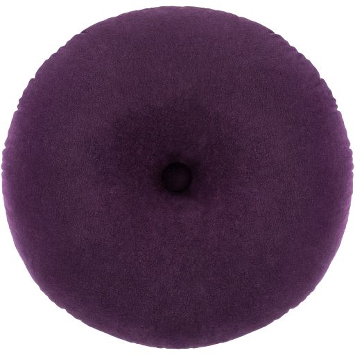 Surya Cotton Velvet Dark Purple 18"x18" Toss Pillow-3