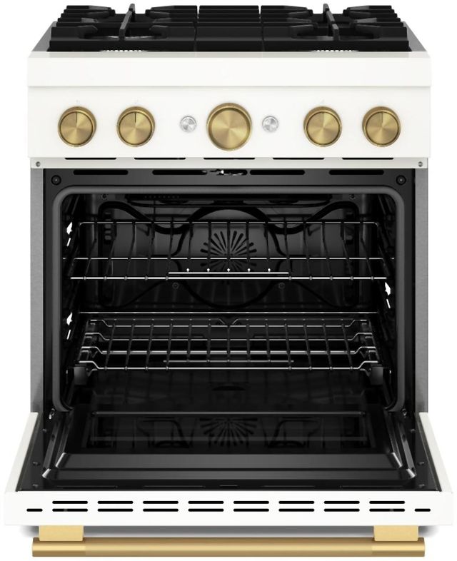 KitchenAid® 30” Porcelain Pro-Style Dual Fuel Gas Range with No Preheat Air Fry Mode-1