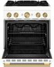 KitchenAid® 30” Porcelain Pro-Style Dual Fuel Gas Range with No Preheat Air Fry Mode-1