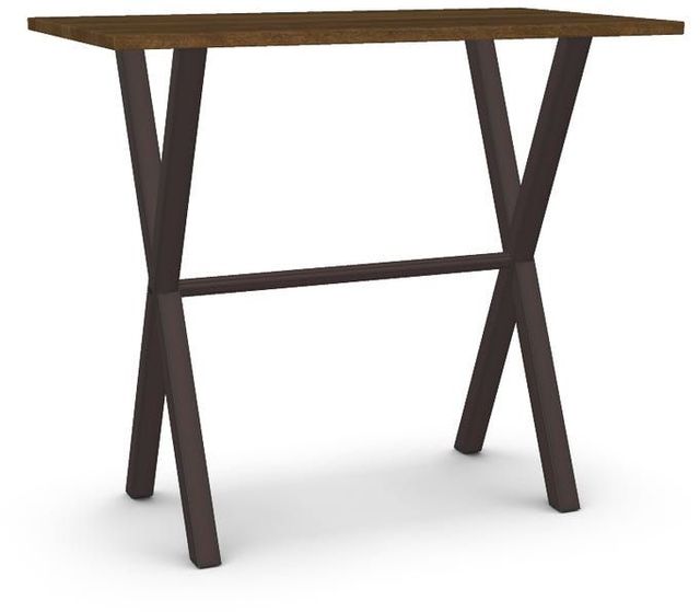 Amisco Customizable Alex Solid Birch Bar Table with 1.06" Tabletop -0