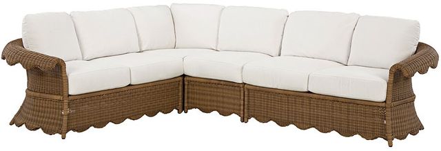 Lane Venture® Customizable Cleary 4-Piece Hand Woven Wicker Outdoor Sectional-0