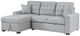 Homelegance® McCafferty 2-Piece Gray Left-Arm Facing Sleeper Sectional with Hidden Storage-2