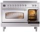 Ilve® Nostalgie II Series 48" Stainless Steel Pro Style Induction Range-2