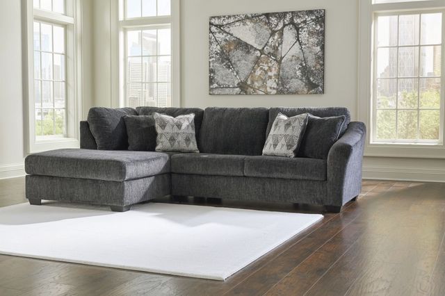 Signature Design by Ashley® Biddeford 2-Piece Shadow Left-Arm Facing Sleeper Sectional and Chaise-2