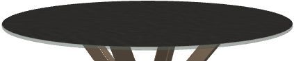Amisco Customizable Asterisk Glass Top Round Counter-Height Table with Starburst Stand-1