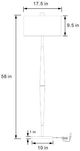 Coaster® Flanary Chrome/Natural Floor Lamp-1