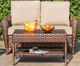 Enclover Colossal 4-Piece Brown/Spectrum Mushroom Conversation Set-1