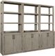 aspenhome® Platinum Gray Linen Door Bookcase-2