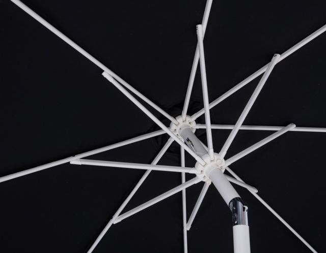 Meridian Furniture Amalfi Black/White Aluminum Outdoor Patio Umbrella-4