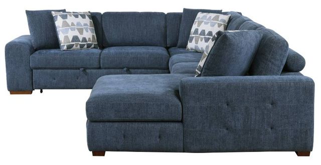 Homelegance® Raife 4-Piece Blue Sectional with Right Chaise-3