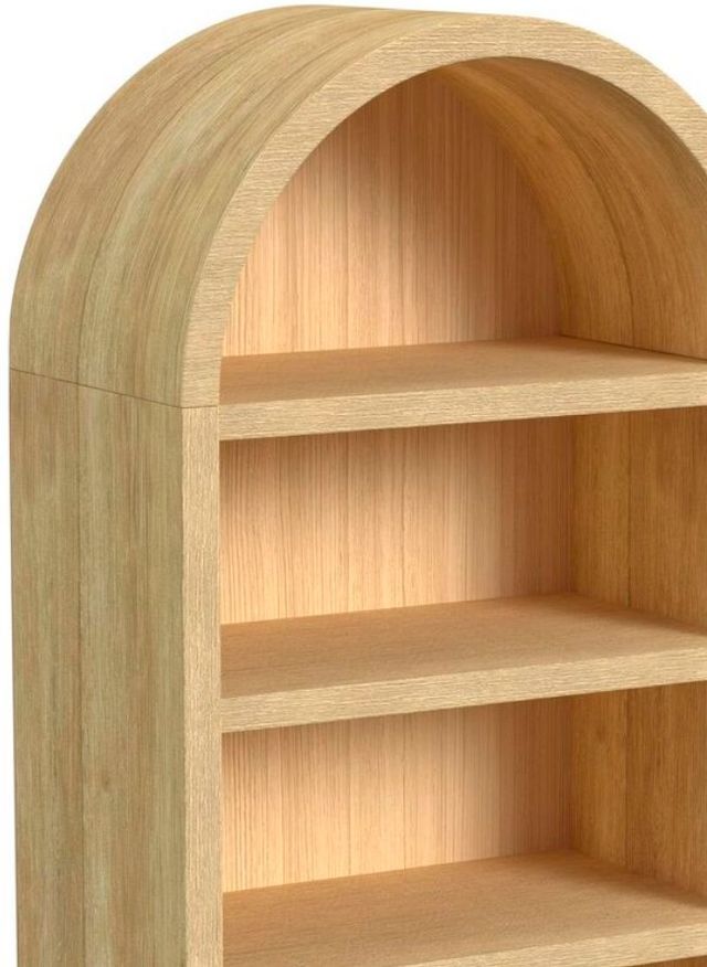 Elements International Ridgemont Natural Open Bookcase-1