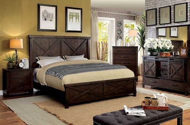Furniture of America® Bianca Dark Walnut Nightstand-1