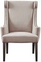 Olliix by Madison Park Taupe Marcel High Back Wing Chair-0