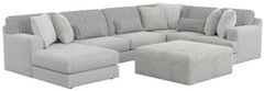 Jackson Furniture Logan 4-Piece Gray Left Side Facing U-Shape Chaise Sectional