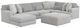 Jackson Furniture Logan 4-Piece Gray Left Side Facing U-Shape Chaise Sectional-0