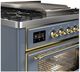 Ilve® Majestic II 36" Blue Grey Pro Style Dual Fuel Range-1