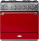 AGA™ Elise 36" Stainless Steel Pro Style Dual Fuel Range with Piccadilly Red Door-0