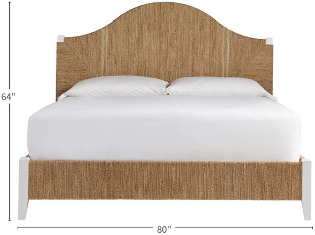 Universal Explore Home™ Escape Coastal Living Home Seabrook Sailcloth King Panel Bed-3