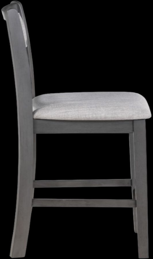 New Classic® Home Furnishings Gia Gray Counter Height Dining Chair-3