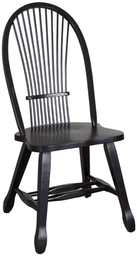 Liberty Furniture Treasures 5-Piece Black/Rustic Oak Dining Set-2