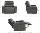 La-Z-Boy® Maddox Dove Gray Manual Reclining Chair and a Half-2