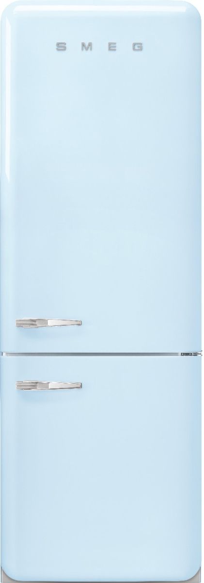 Smeg Retro Style 28 in. 18.0 Cu. Ft. Pastel Blue Bottom Freezer Refrigerator-0