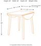 Signature Design by Ashley® Hammis Dark Brown Dining Drop Leaf Table-3