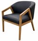 Canadel® Canadel Modern Pecan Washed Upholstered Arm Chair-0