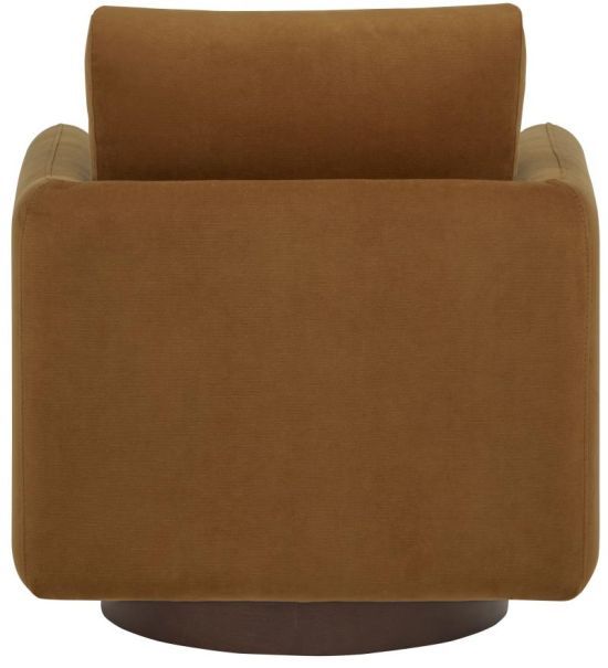 Coaster® Iris Rust Upholstered Swivel Accent Chair-4