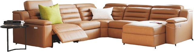 Palliser® Furniture Customizable Lotus 5-Piece Wide Power Reclining Sectional and Chaise-0