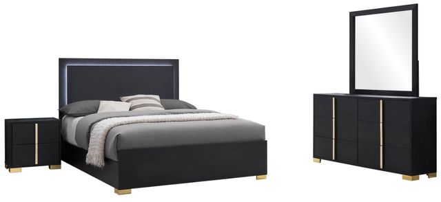 Coaster® Marceline 4-Piece Black Full Bedroom Set-0