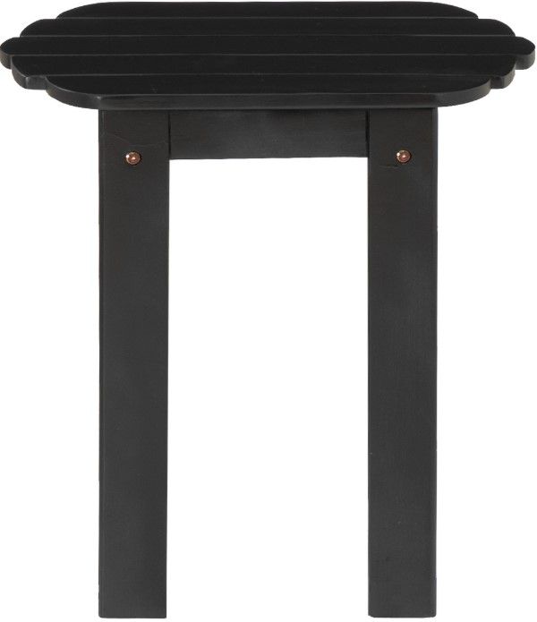 Linon Adirondack Black Wooden Outdoor End Table-3