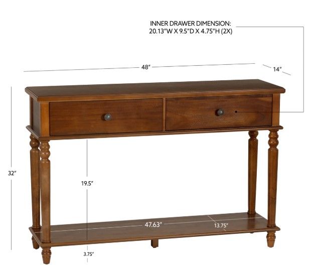 Powell® Pike Hazelnut Console Table-2