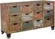 International Furniture Direct Urban Multidrawer Brown Console-0