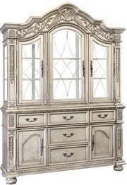 Mazin Furniture Catalonia Platinum Gold Buffet And Hutch-1