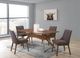 Elements International Razor 5-Piece Charcoal/Walnut Rectangular Dining Set-1