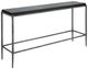 Uttermost® Crescendo Black Console Table with Dark Silver Frame-0