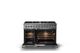 Viking® 5 Series 48" Stainless Steel Pro Style Dual Fuel (NG) Range with Polished Chrome Trim-1