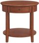 Whittier Wood® Furniture McKenzie Glazed Antique Cherry Round End Table-2