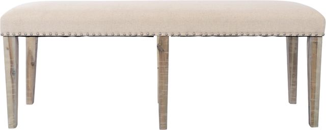 Jofran Inc. Fairview Ash/Brown Backless Dining Bench-2