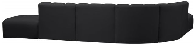 Meridian Furniture Arc 7-Piece Black Vegan Leather Sectional-2