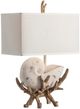 Crestview Collection Sleeping Shell White Table Lamp-0