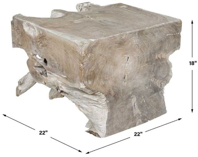 Uttermost® Deguara Bleached Wooden Indoor-Outdoor Coffee Table-2
