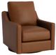 Bassett® Furniture Customizable Benchmade Premier Leather Slope Arm Swivel Chair-0