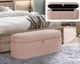 Crown Mark Philipa Mauve Tweed Storage Bench-1