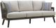 New Classic® Home Furnishings Genova Brown/Gray Aluminum/Fabric Outdoor Patio Sofa-0