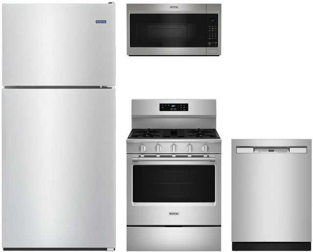 Maytag® 4 Piece Stainless Steel Kitchen Package-0