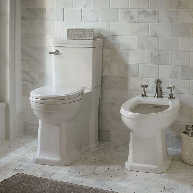 DXV Fitzgerald Canvas White Two-Piece Chair Height Elongated Toilet with Seat-1
